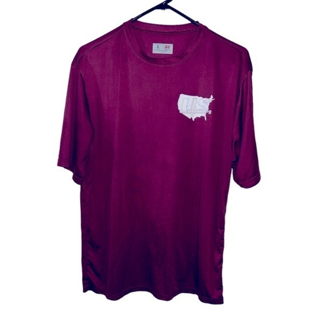 US Road Running short sleeve athletic tee, Large